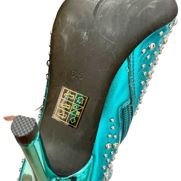 Jeffrey Campbell Iconic Bootie 6.5 Blue NEW - Picture 9 of 10